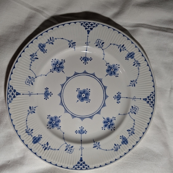 Reserved For KM Furnivals England Denmark Blue Dinner Plates-2 - Picture 10 of 13